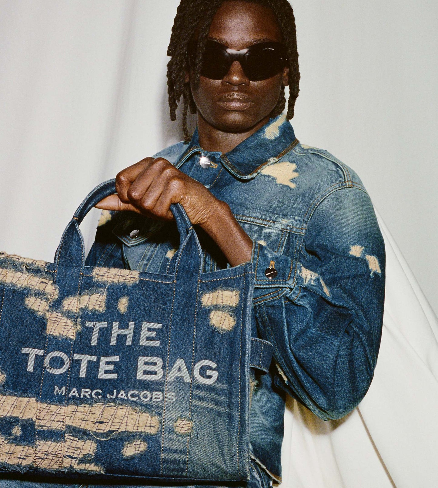 The Rip and Repair Denim Medium Tote Bag