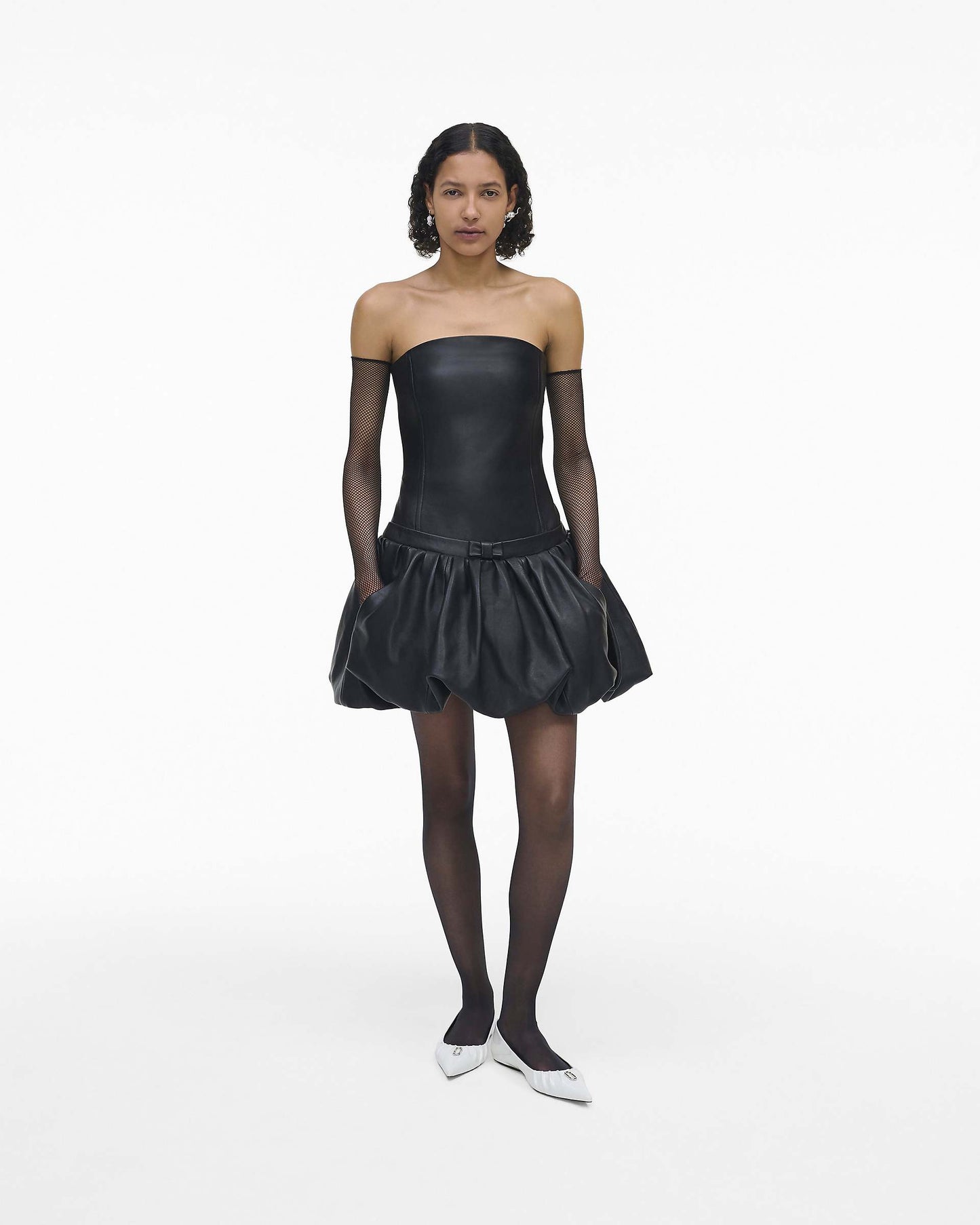The Leather Bubble Dress