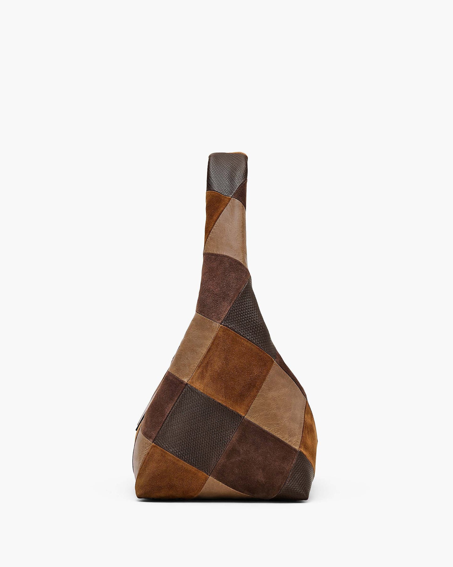 The Suede Patchwork Sack Bag