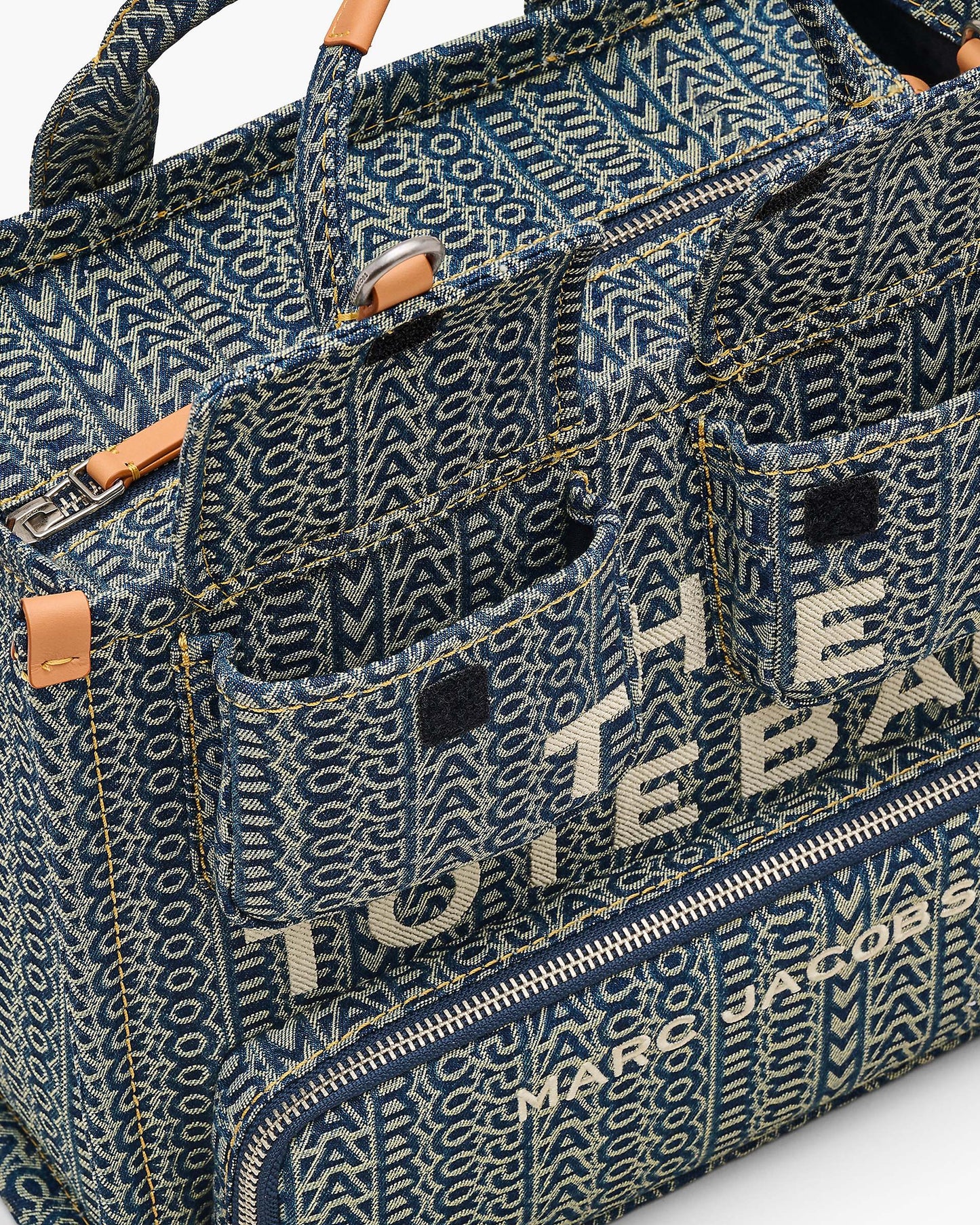The Cargo Monogram Denim Medium Tote Bag