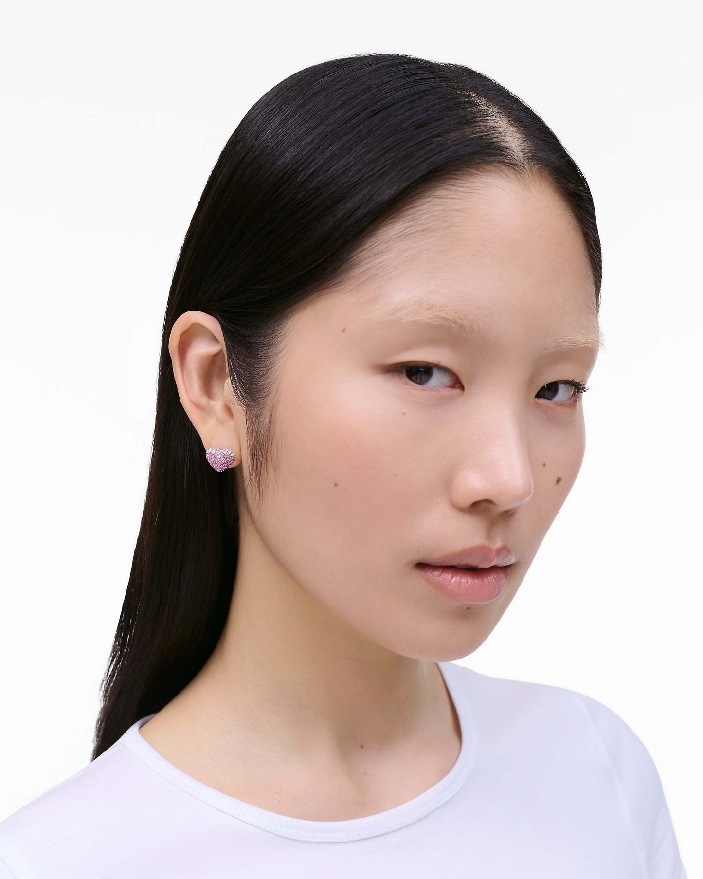 The Heart Balloon Pave Earrings