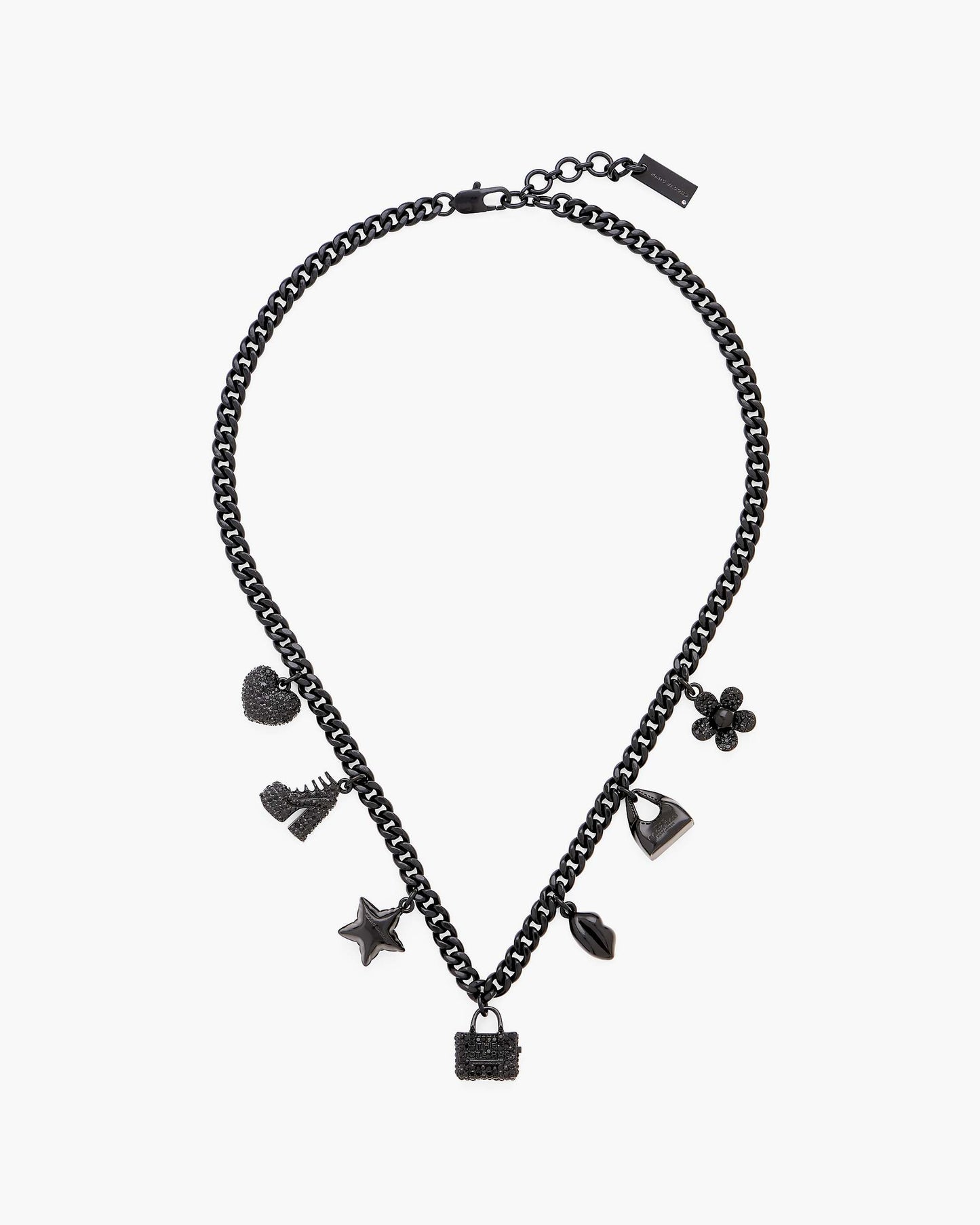 Mini Icon Pave Charm Necklace