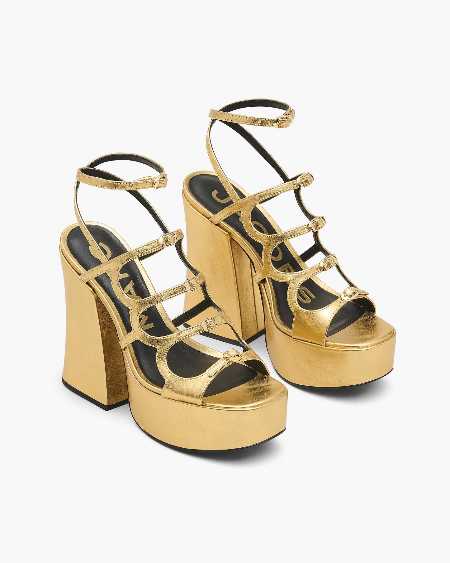 The Metallic Leather Kiki Platform Sandal