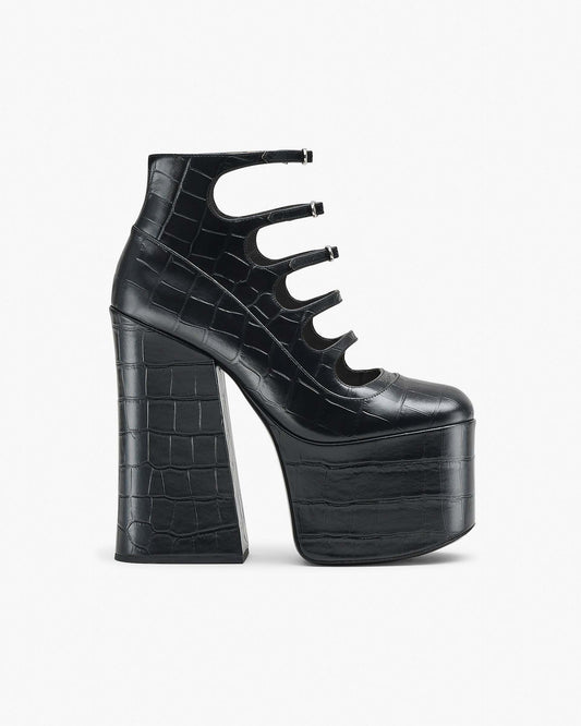 The Croc  Embossed Kiki Ankle Boot