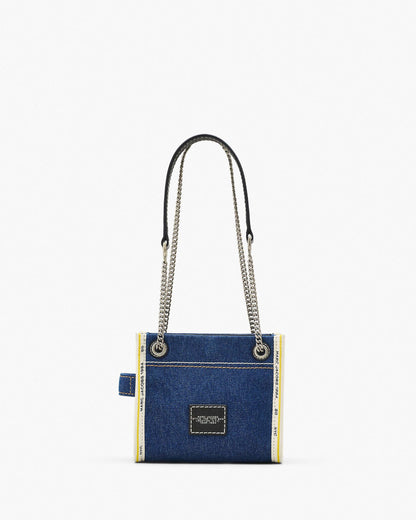 The Denim  Chain Crossbody Tote Bag