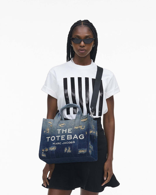 The Rip  and Repair Denim Medium Tote Bag