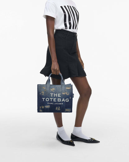 The Rip  and Repair Denim Medium Tote Bag