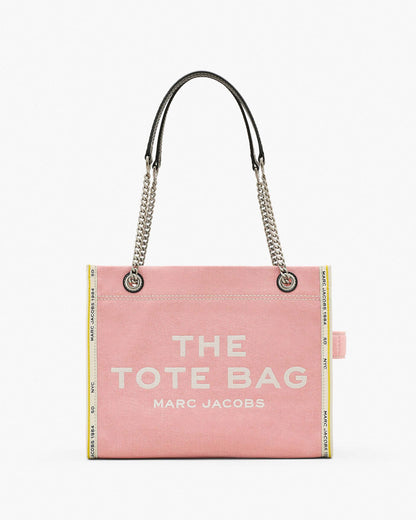 The Denim  Chain Medium Tote Bag
