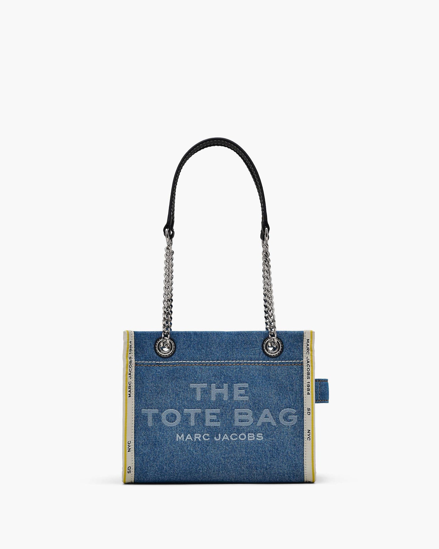 The Denim  Chain Small Tote Bag