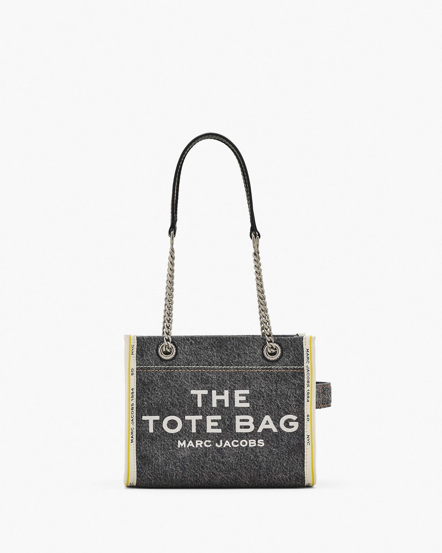 The Denim  Chain Small Tote Bag