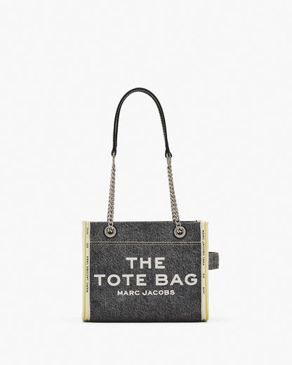 The Denim  Chain Small Tote Bag