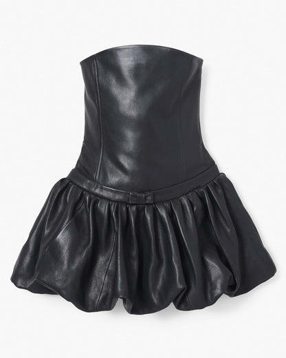 The Leather  Bubble Dress