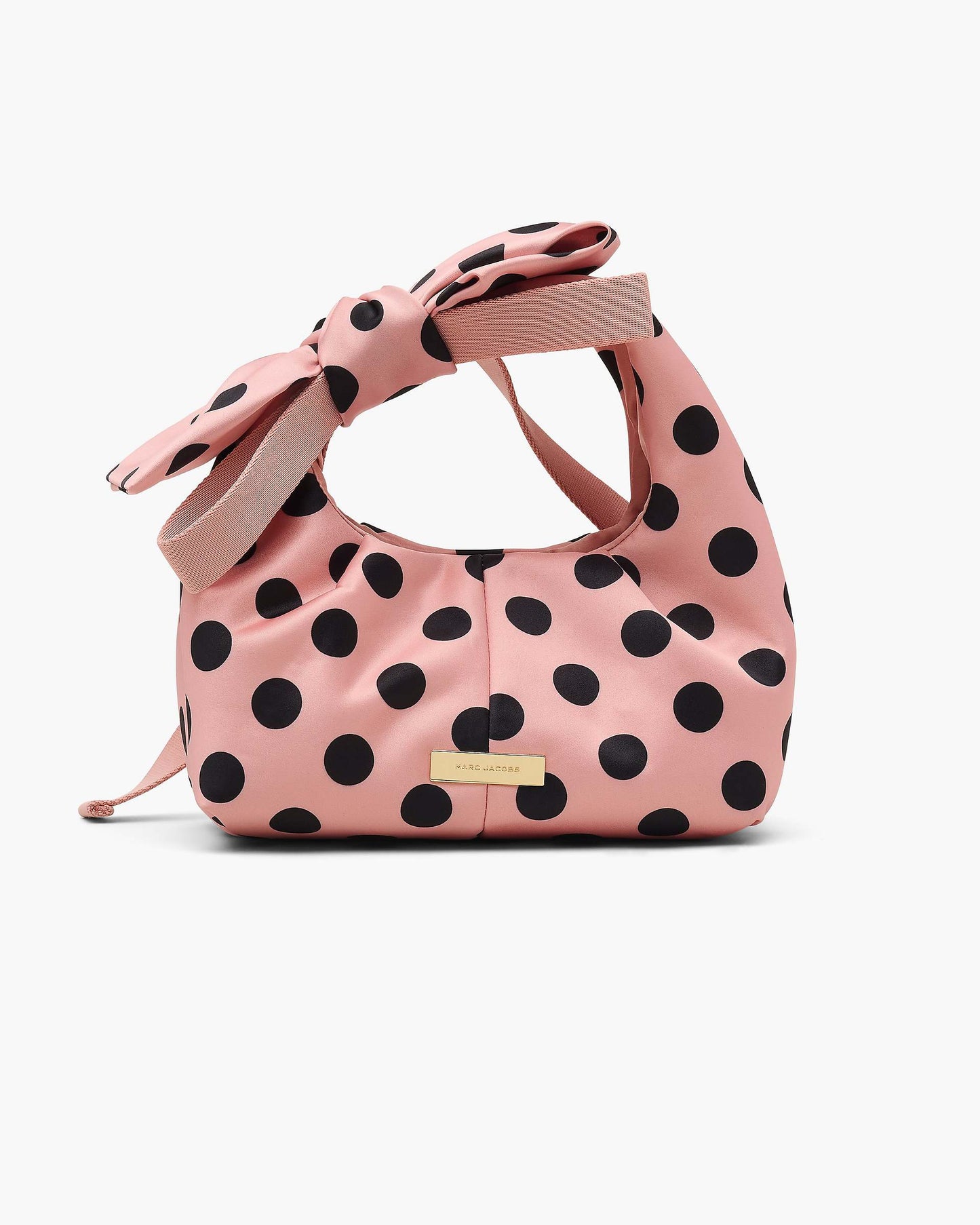 The Satin Dots Bow Mini Sack Bag
