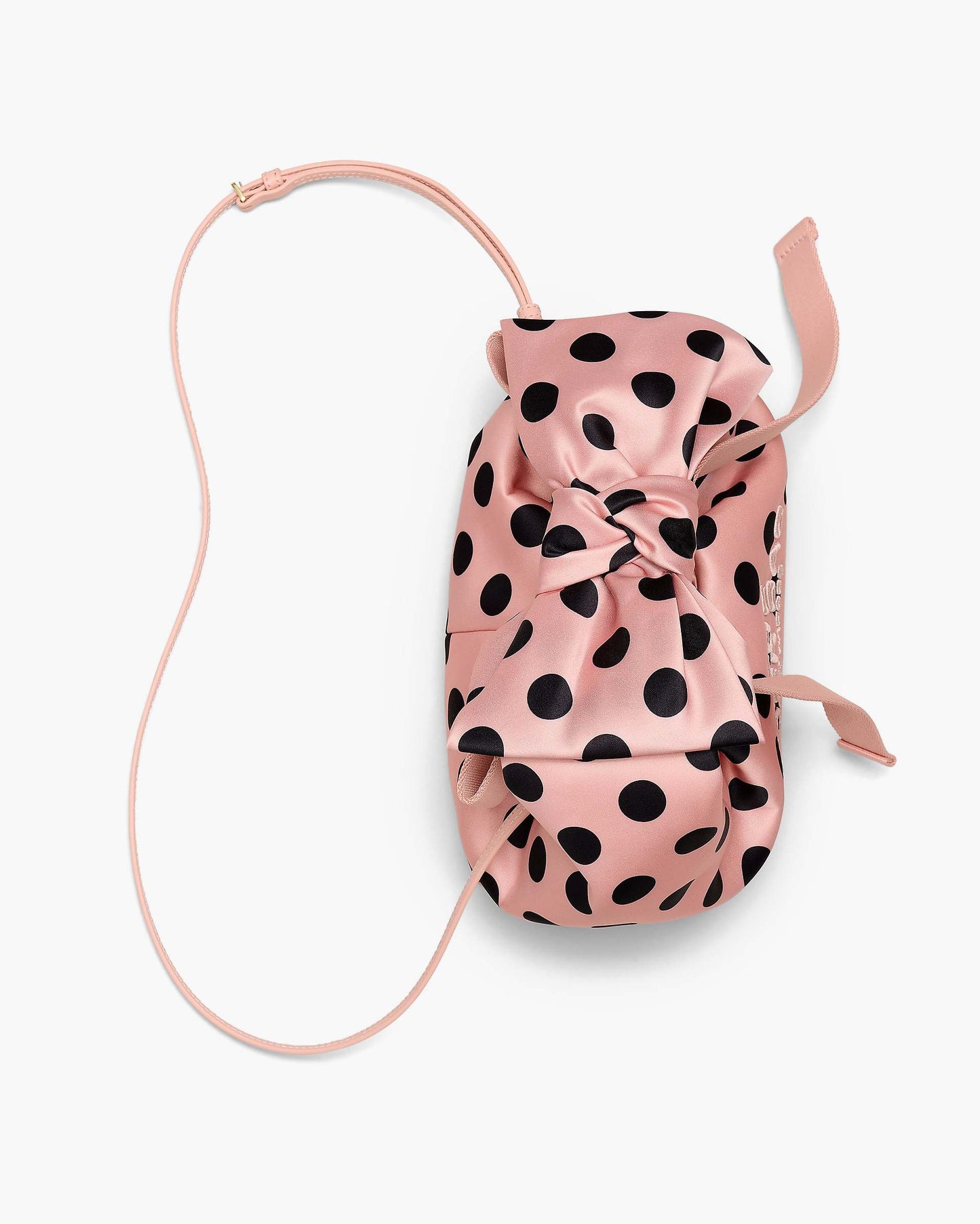 The Satin Dots Bow Mini Sack Bag