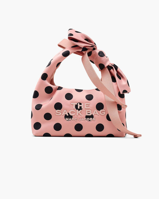 The Satin Dots Bow Mini Sack Bag