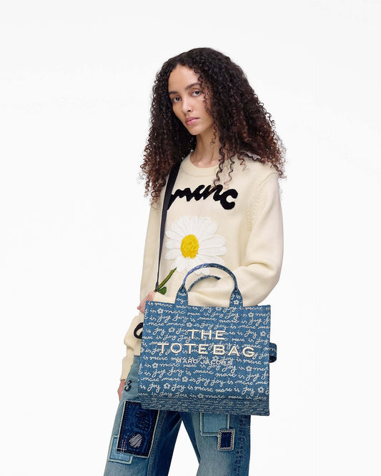 The Joy Denim Medium Tote Bag