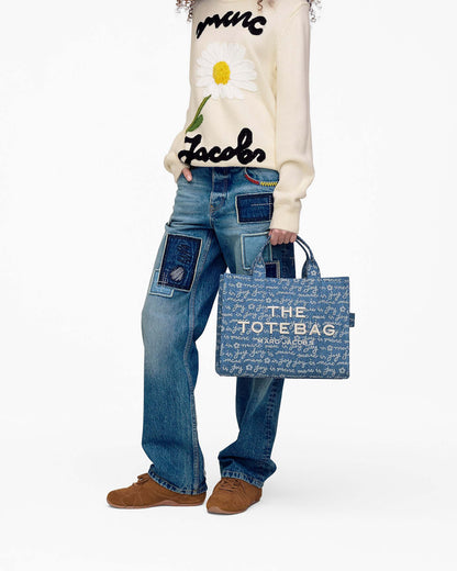 The Joy Denim Medium Tote Bag