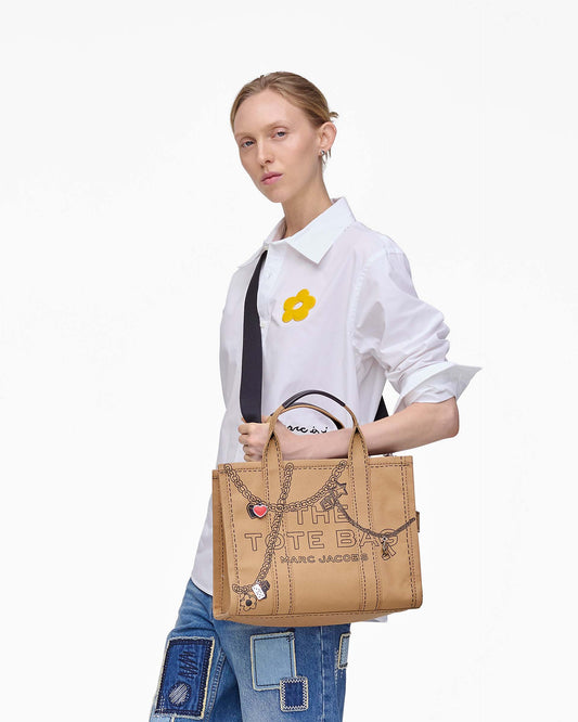 The Trompe L'Oeil Charm Canvas Medium Tote Bag