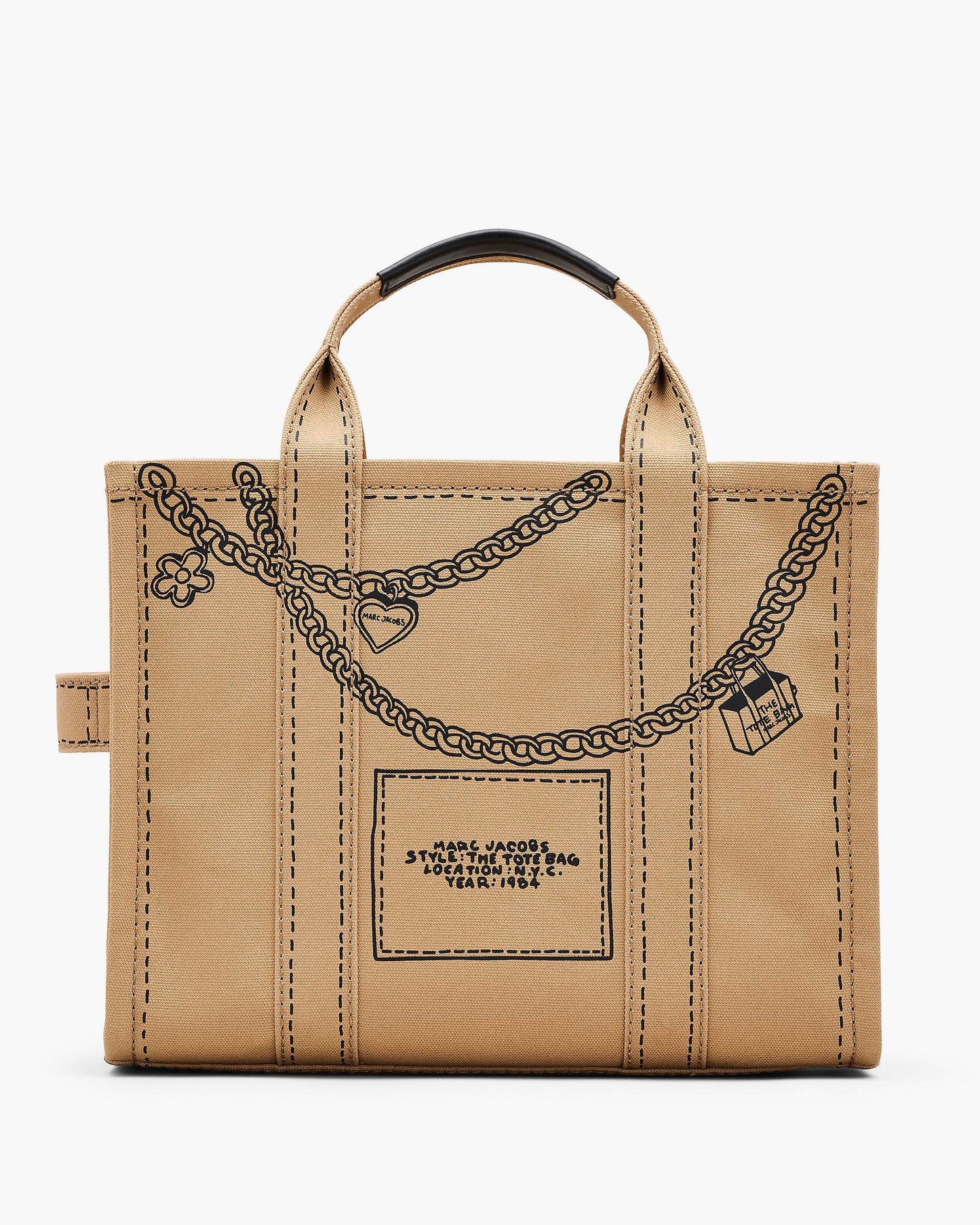 The Trompe L'Oeil Charm Canvas Medium Tote Bag