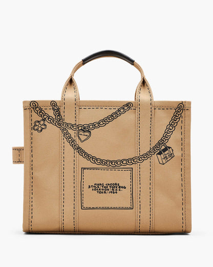The Trompe L'Oeil Charm Canvas Medium Tote Bag
