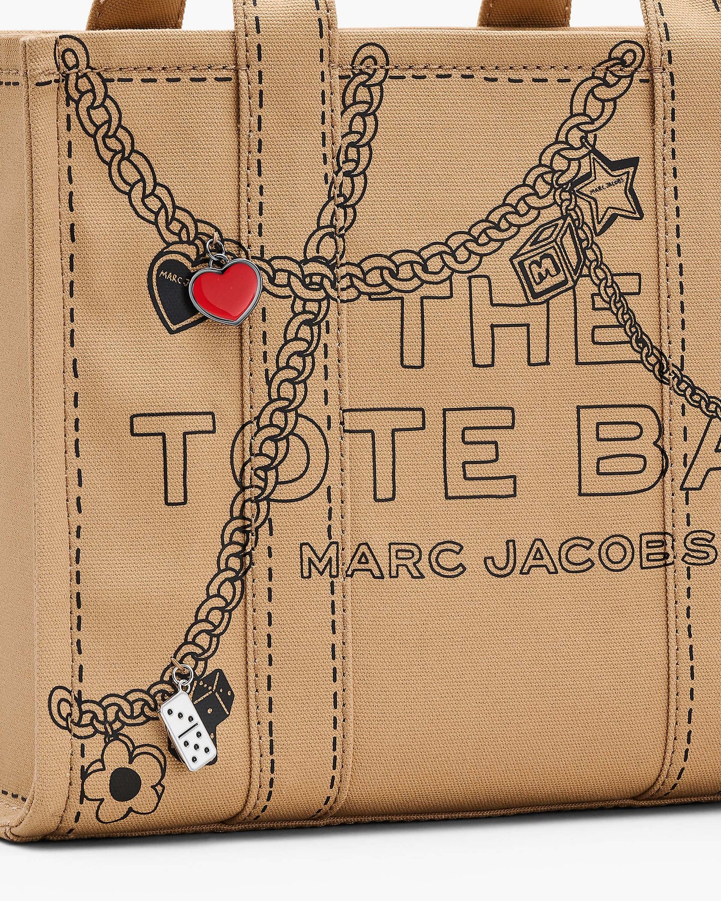 The Trompe L'Oeil Charm Canvas Medium Tote Bag