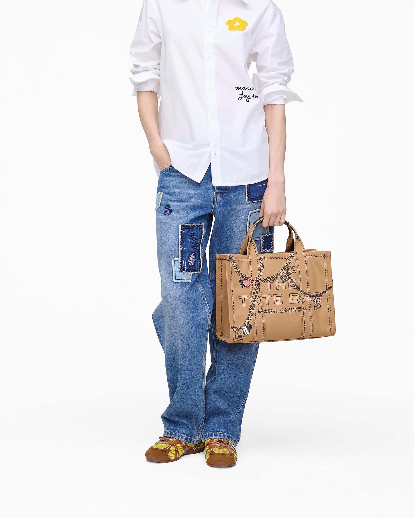 The Trompe L'Oeil Charm Canvas Medium Tote Bag