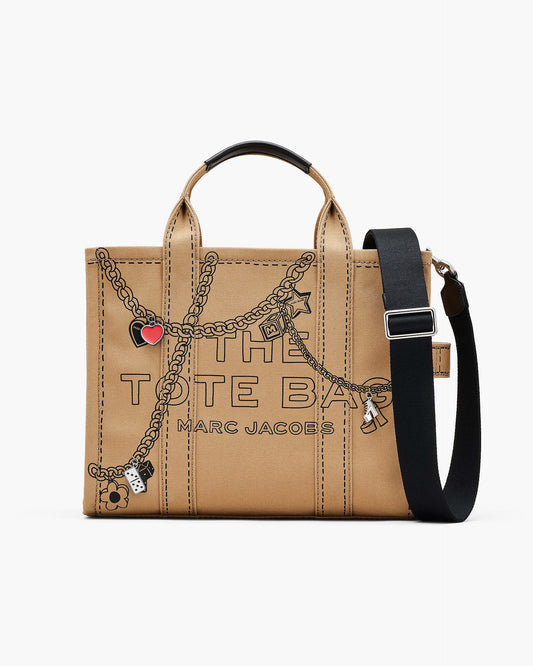 The Trompe L'Oeil Charm Canvas Medium Tote Bag
