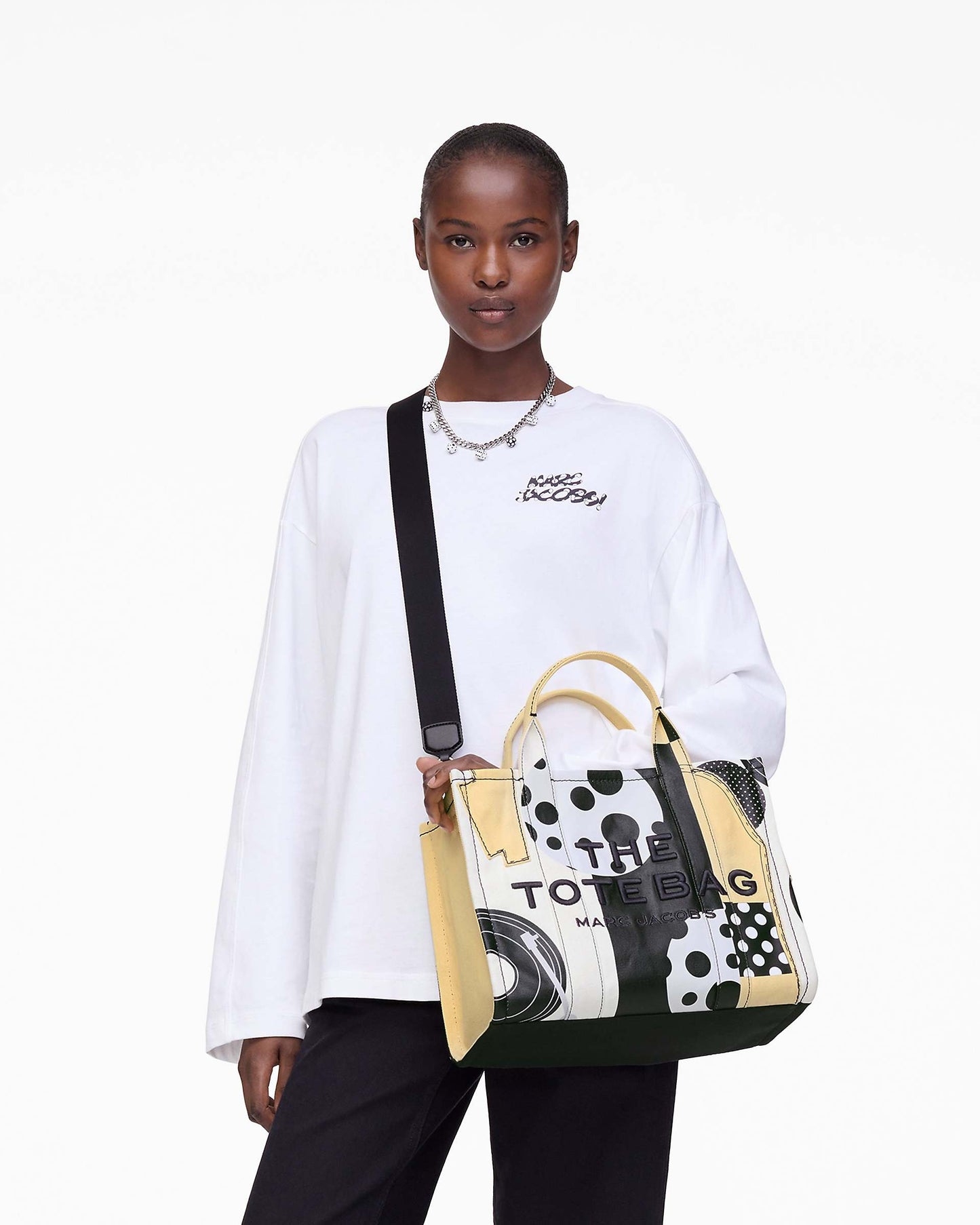 Derrick Adams X MJ Canvas Medium Tote Bag