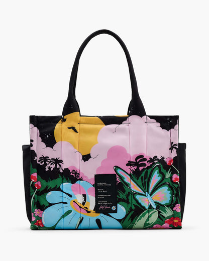Hattie Stewart X MJ Puffy Nylon Large Tote Bag