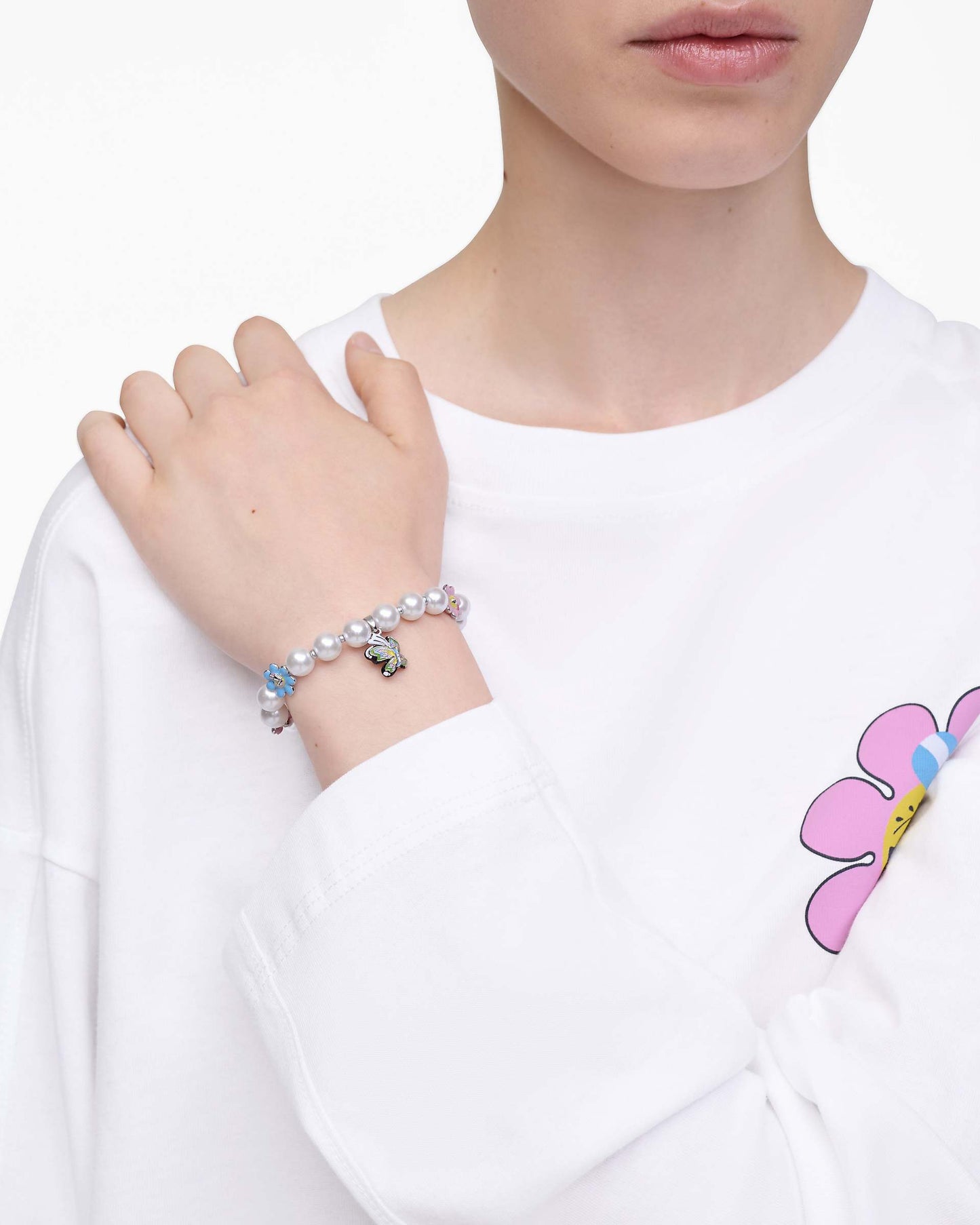 Hattie Stewart X MJ Garden Pearl Station Bracelet