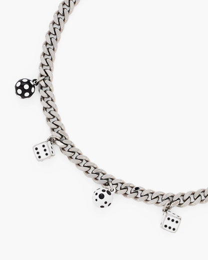 Derrick Adams X MJ Dice Charm Necklace