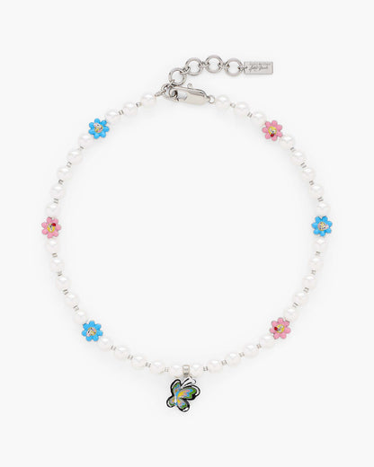 Hattie Stewart X MJ Garden Pearl Station Necklace