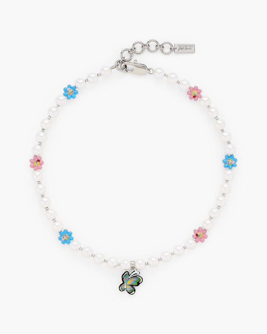 Hattie Stewart X MJ Garden Pearl Station Necklace