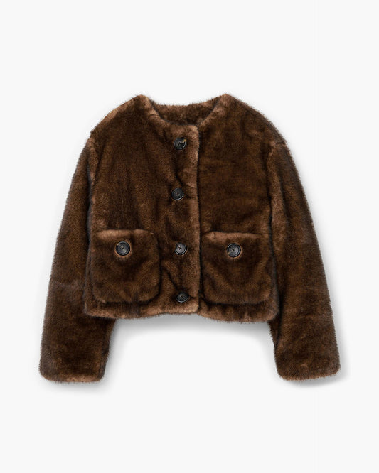 Teddy Cropped Jacket