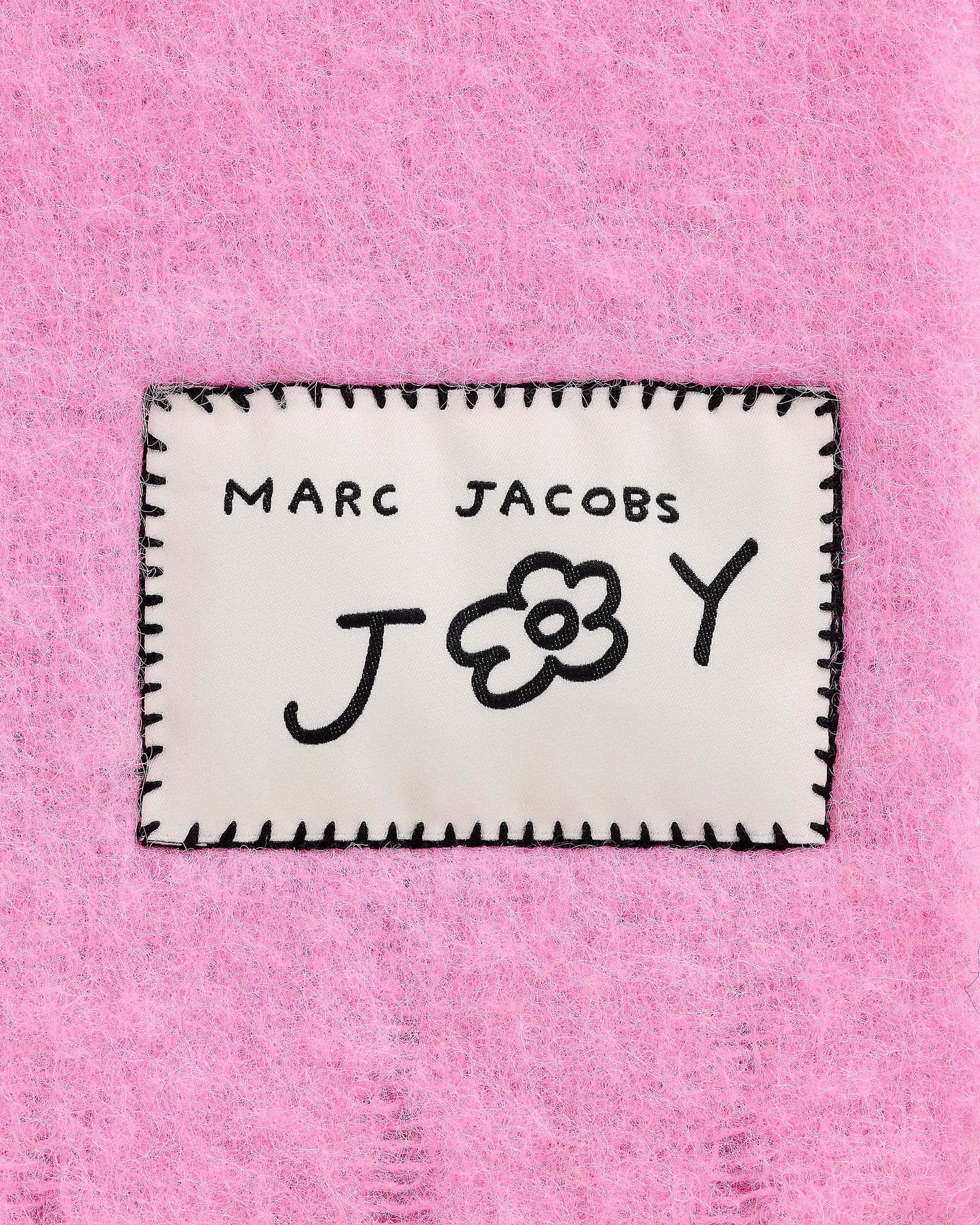 David Shrigley X MJ Oh Rose Wool Scarf