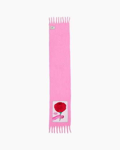 David Shrigley X MJ Oh Rose Wool Scarf
