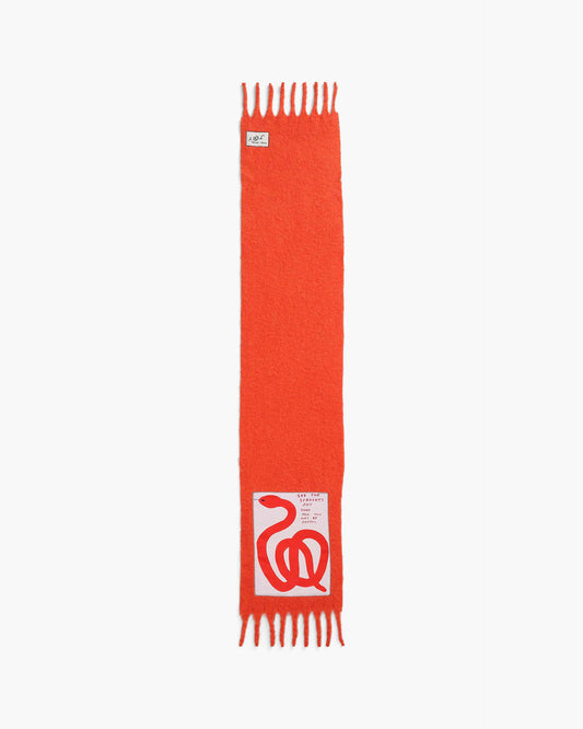 David Shrigley X MJ Snake Wool Scarf