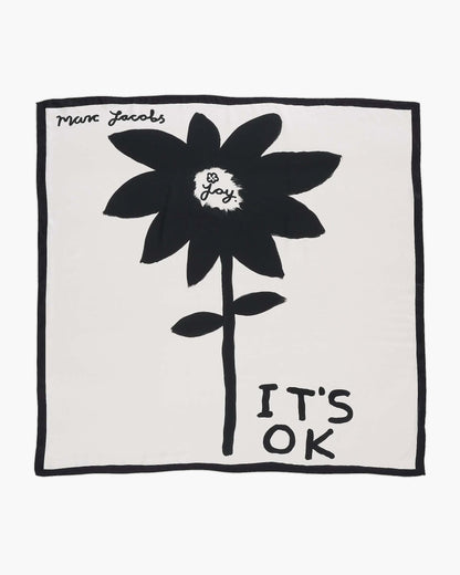 David Shrigley X MJ It's Ok Silk Scarf
