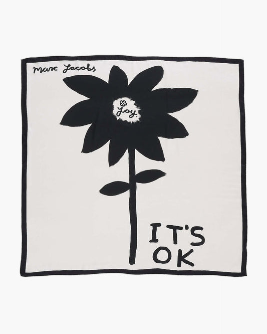 David Shrigley X MJ It's Ok Silk Scarf