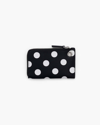 The Dots  Top Zip Charm Wallet