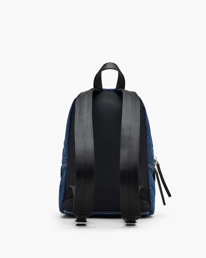 The Biker  Colorblock Denim Medium Backpack