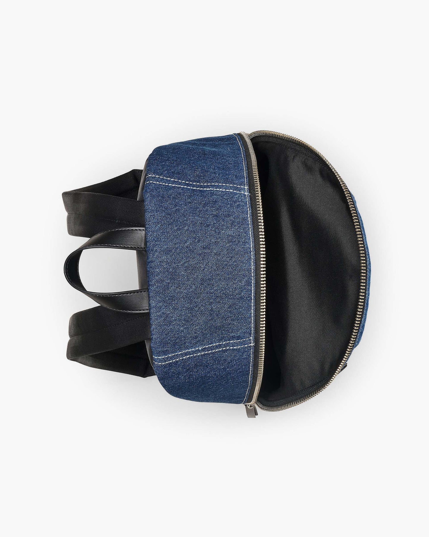 The Biker  Colorblock Denim Large Backpack