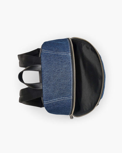 The Biker  Colorblock Denim Large Backpack