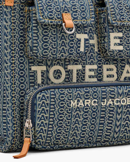 The Cargo  Monogram Denim Medium Tote Bag