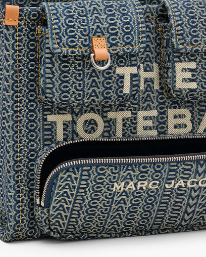 The Cargo  Monogram Denim Medium Tote Bag