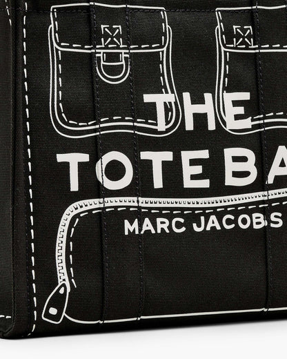 The Trompe  L'Oeil Cargo Canvas Medium Tote Bag
