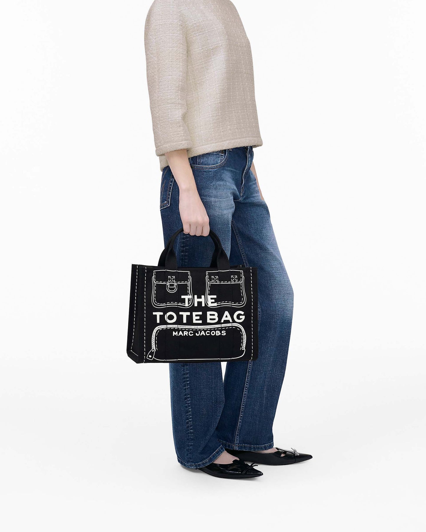 The Trompe  L'Oeil Cargo Canvas Medium Tote Bag