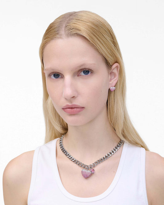 The Heart  Balloon Pave Necklace