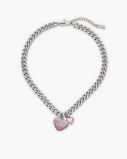 The Heart  Balloon Pave Necklace