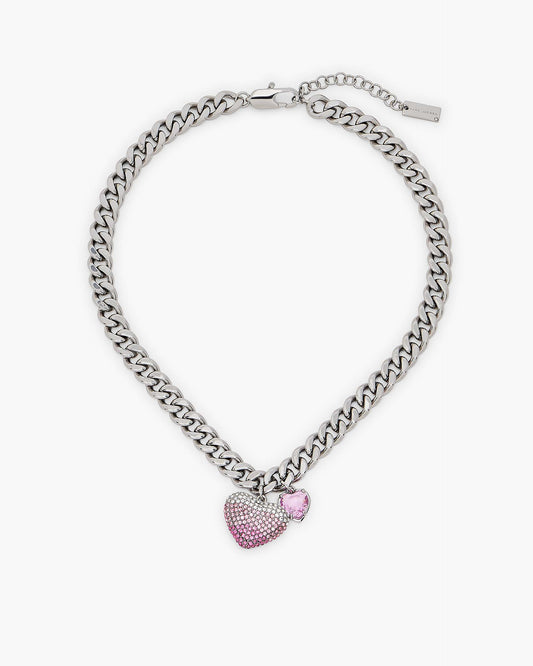 The Heart  Balloon Pave Necklace